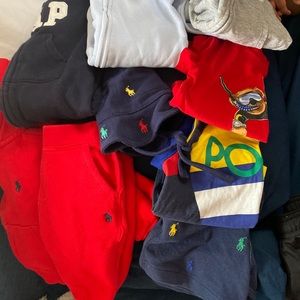Polo sweatsuit with two polo short sets buy them get 3 outfits free